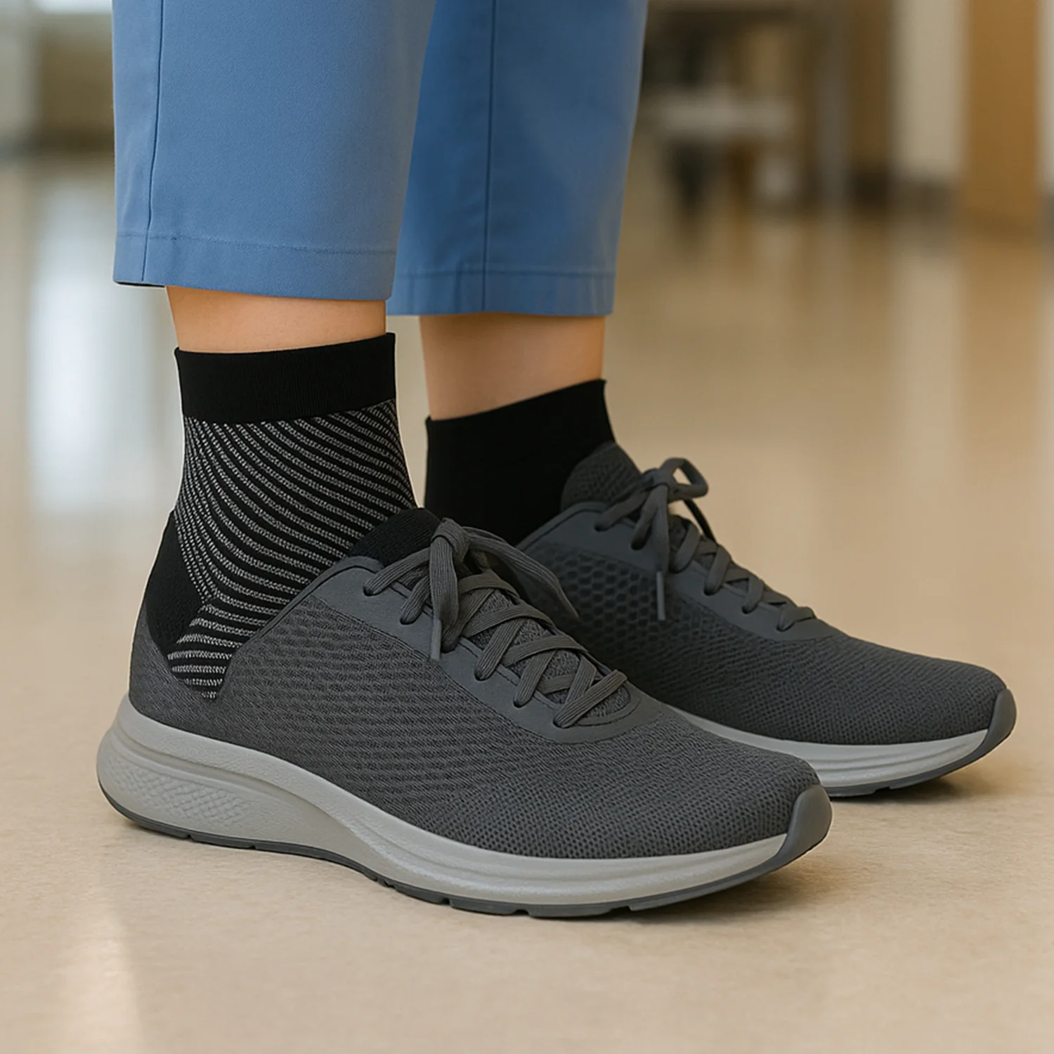 Foot & Ankle Sleeve Compression Socks - Image 5