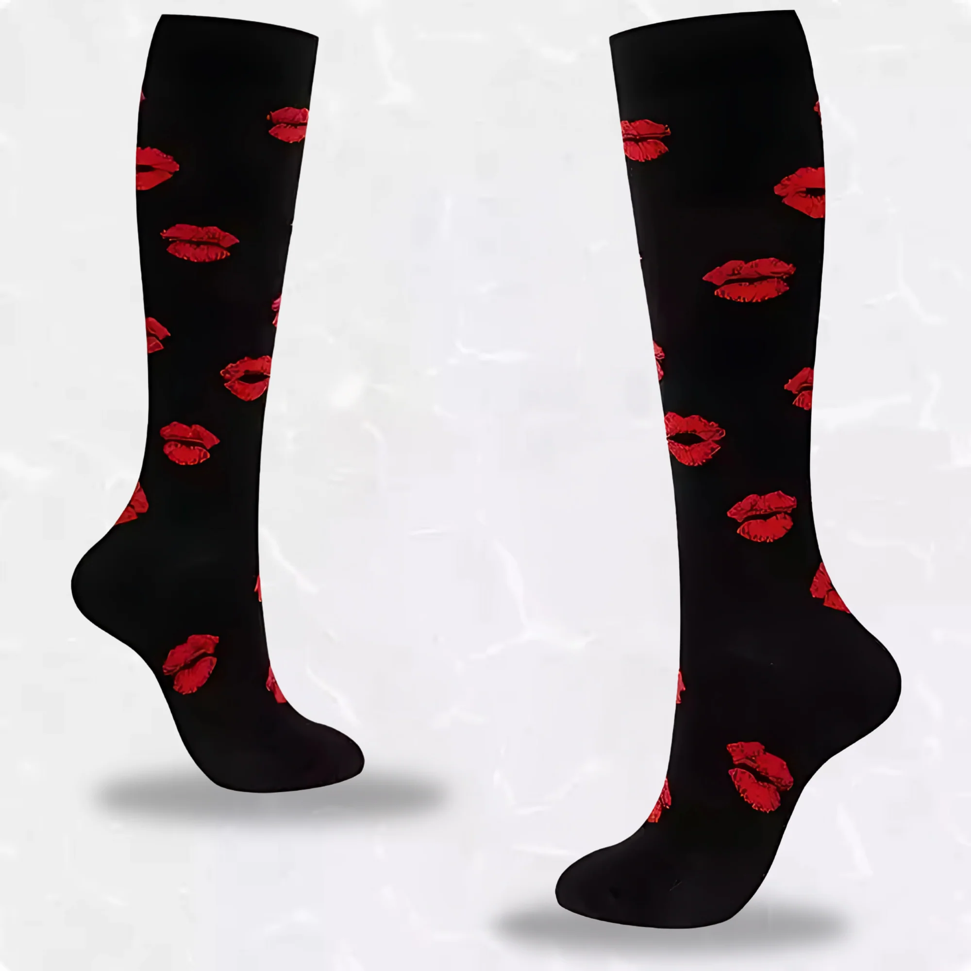 Heart Patterned LegEase Compression Socks - Image 11