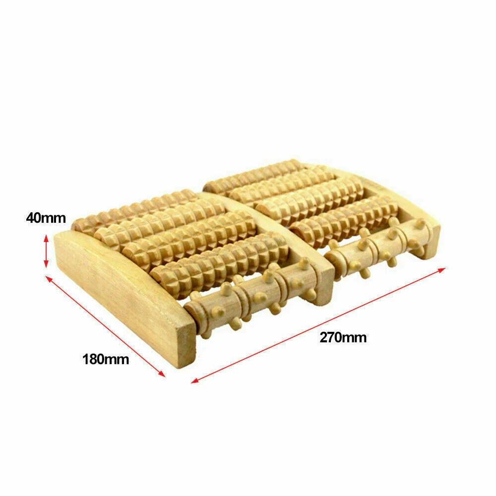 Wooden 5 Roller Foot Massager - Image 8